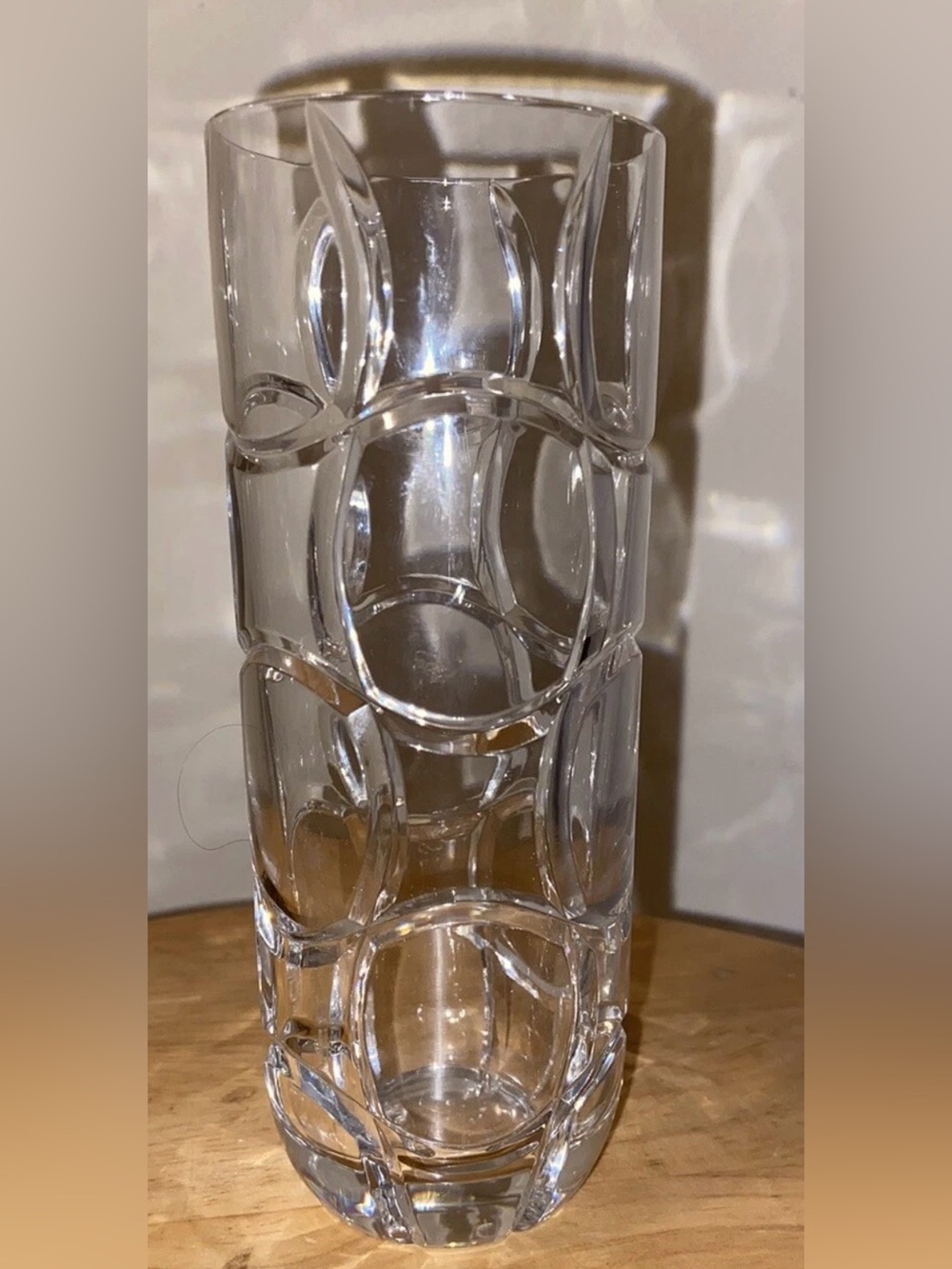 AJKA Zoe Hungarian Crystal Highball Clear Glass Tumbler  10.5 Oz 5 7/8” LIN